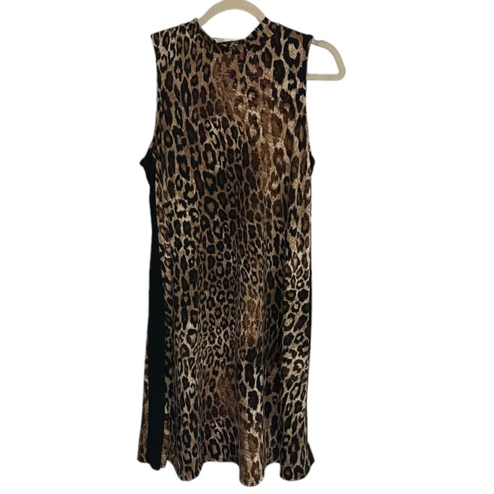 ANNALEE + HOPE Leopard A Line Sleeveless Dress Size Ladies Large NWT - Picture 8 of 8